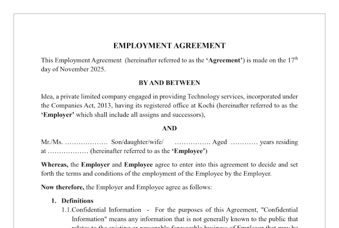 review contracts and policies